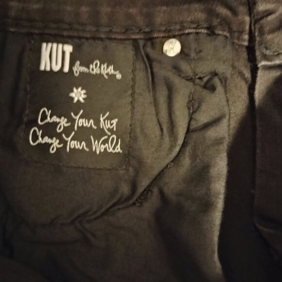 Kut from the Kloth Women’s Black Natalie Dark Wash High Rise Bootcut Jeans Sz 10 - Picture 5 of 8